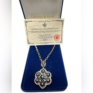 Camrose & Kross Gold and Blue Necklace